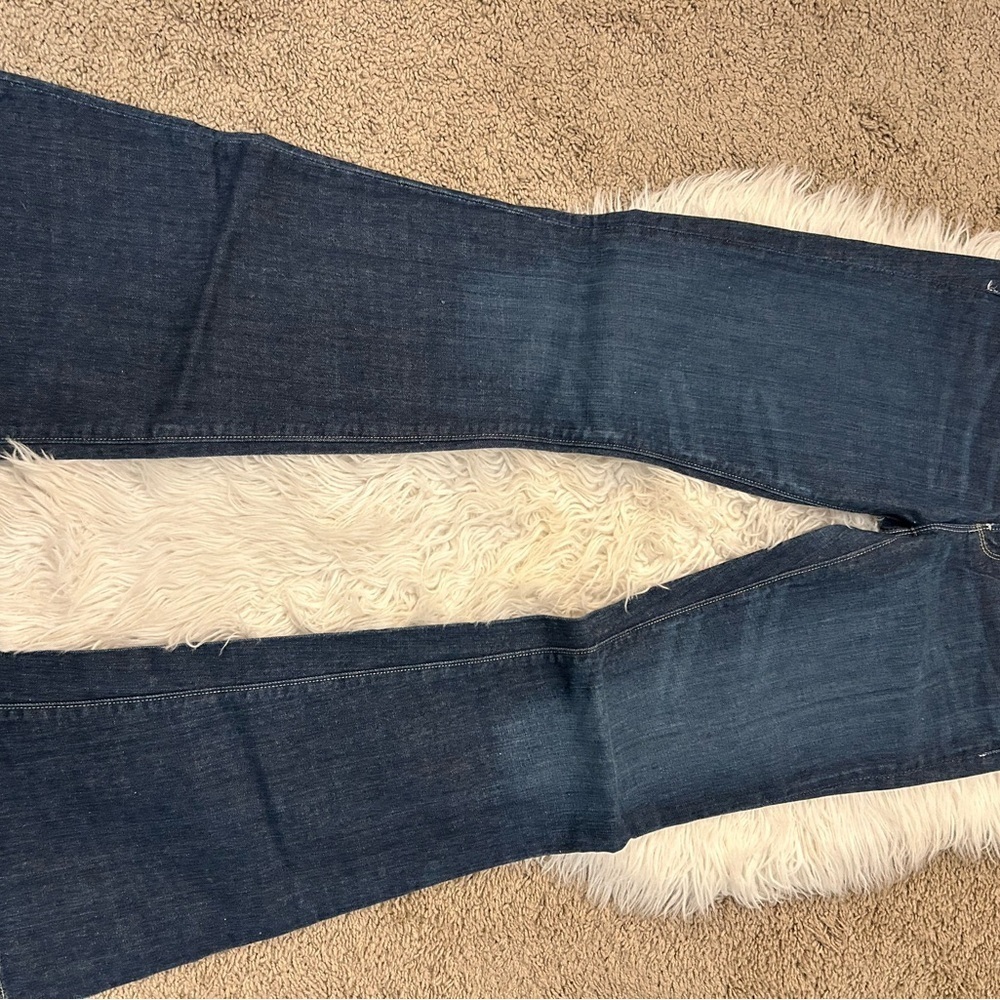 Never worn! American Eagle Vintage AE77 cuffed flare leg jeans! TALL INSEAM 34 - Picture 5 of 7